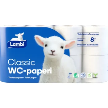 Lambi WC-paperit^WC-paperi 8 Rl Valkoinen