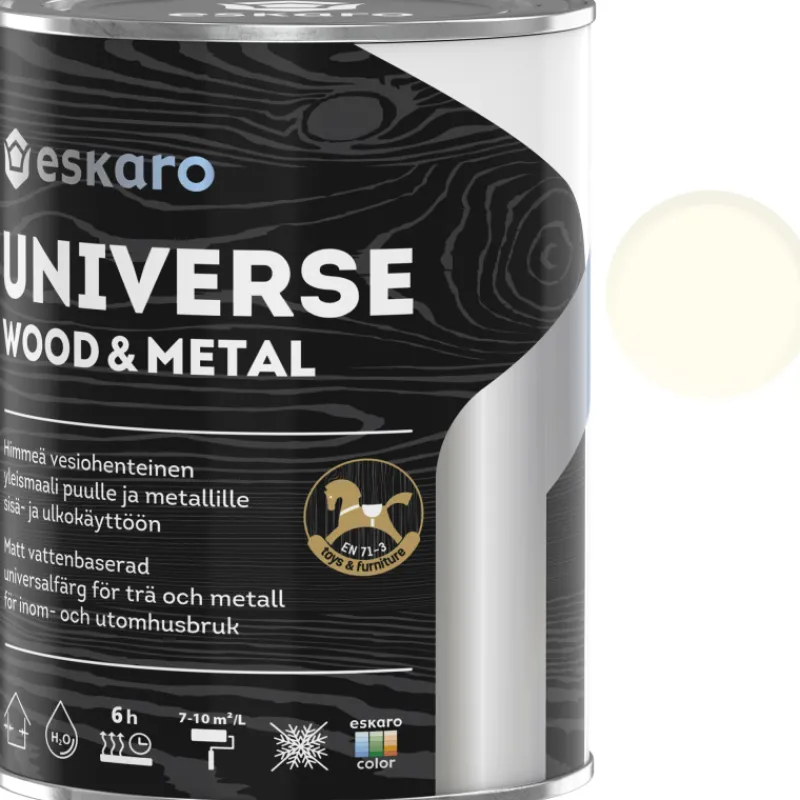 yleismaali-eskaro-universe-woo-VcXMxMxq-0.webp Eskaro Maalit-Yleismaali Universe Wood & Metal 0,9 L Valkoinen