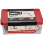 Brücke Naulat Ja Ruuvit-Yleisruuvi 5 X 70 Mm, A2, Uppokanta, 100 Kpl